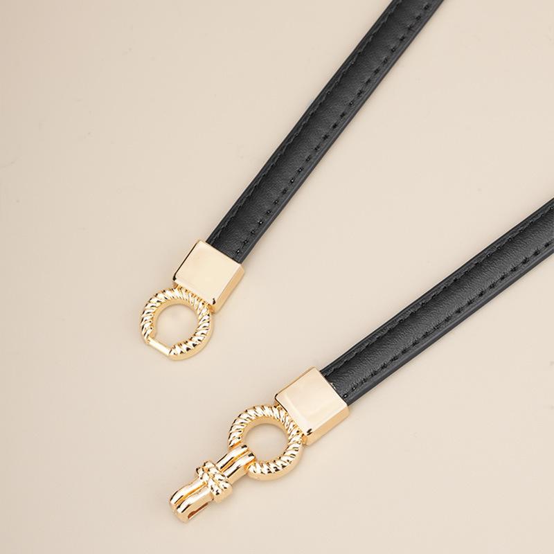 Slim Belt Women's Decoration Versatile High-end Retro Waist Seal Niche with Dress Shirt Waist Jeans Belt