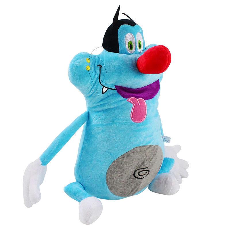 40cm Lustiges Design Frankreich Niedlicher Cartoon Oggy Kakerlaken Plüschtier Dicke Katze Oggy Kuscheltier Puppe Anime Plüschtier