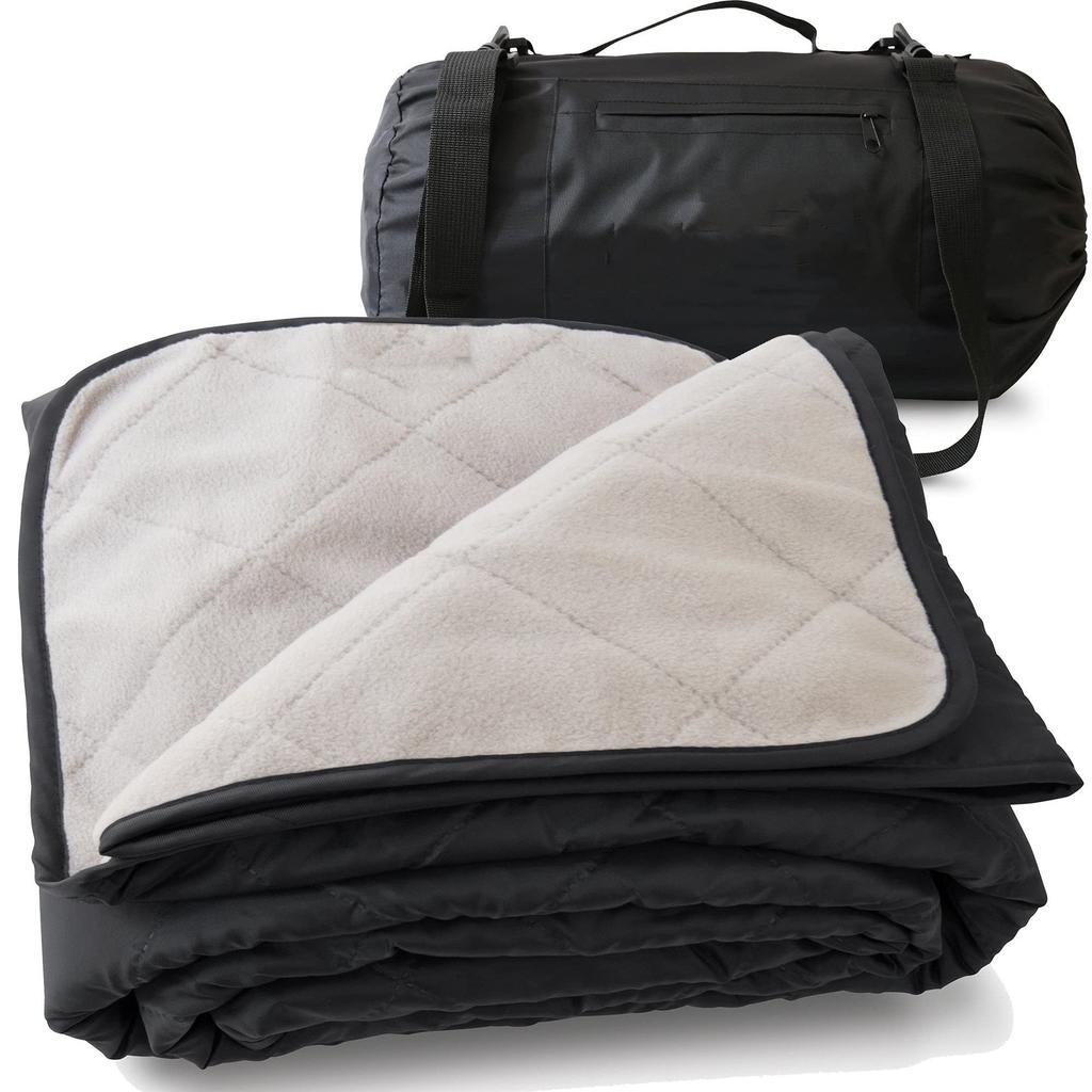 Accesorii de exterior Agitator Pătură de camping din poliester Covoraș de picnic portabil, impermeabil, îngroșat, rezistent la umiditate, lavabil la mașină, negru
