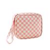 Borsa portaoggetti portatile per assorbenti igienici per studenti - Design a scacchiera