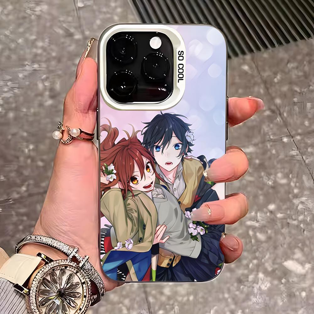Anime Horimiya Phone Case For IPhone 17 Pro Max 16 Pro Max 15 14 13 11 12 Mini Xs X Xr 7 8 Plus Se Color Silver Cover