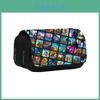 Roblox Game Characters Print Student Double Layer Stationery Storage Bag For School Supplies