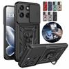 Für Motorola Edge 70 Fusion 5G Hülle Schiebefenster Stoßfeste Rüstung Handyhülle Für Moto Edge70 Fusion Auto Magnetischer Halter Ringabdeckung