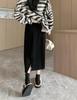 Women's High-Waisted Corduroy A-Line Skirt - Slim Fit, Stylish Korean Design for Autumn/Winter 2023