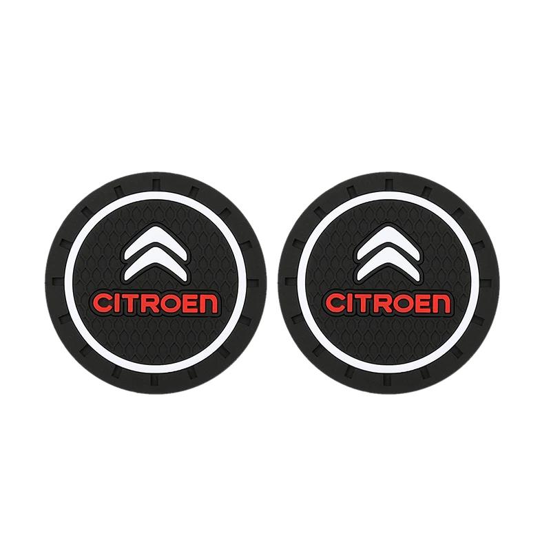 1/2ks Horký výprodej Podložky pod hrnky do auta Podložky do držáku na nápoje Protiskluzová podložka pod hrnek Příslušenství Pro Citroen C4 C5 C3 C2 C1 C4L C6 Picasso Saxo VTS