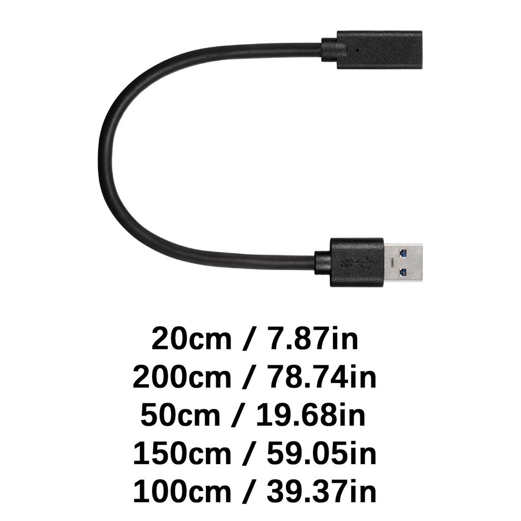 USB3.0 Male To Type C Female Adapters Cable Fast Charging Data Cord Compatible USB C to USB3.0 Connector Plastic Texture