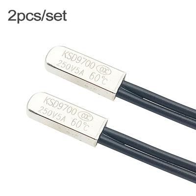 2Pcs 40-110℃ Temperature Thermal Protector Normally Switch Thermostat Close Open