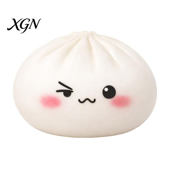 Simulated Dough Ball Toy Cartoon Expression Steamed Bun Stress Relief Dumpling Squeeze Sensory TPR Fidget