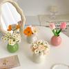 Mini Small Ceramic Vase for Simulating Flowers Home Living Room Bedroom Decoration Office Desktop Ornament Gift for Friends