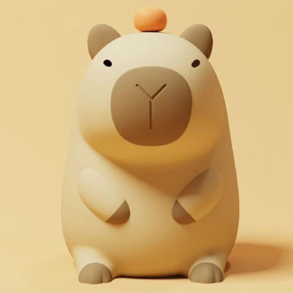 Soft Light Cartoon Capybara Night Light USB Rechargeable Kids Bedroom Decor New Sleep Night Lamp