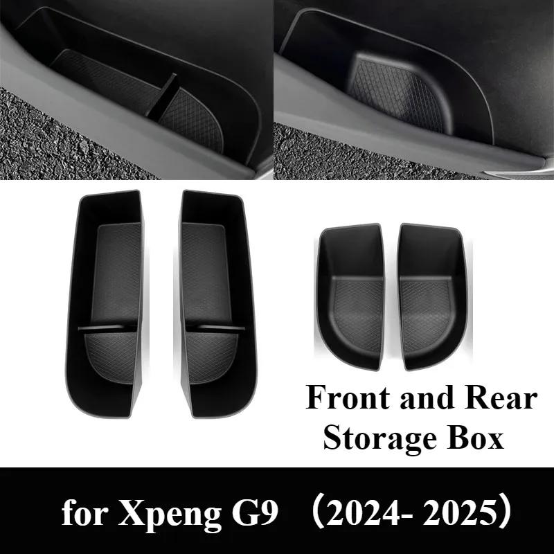 For Xpeng G9 -2026 Door Side Slot Storage Box Tray Door Pocket Under Storage Panel Modified Organizer Interior Accessories