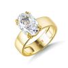 OEVAS 4.5CT 8X12MM Oval Moissanite Rings for Women S925 Silver Sparkling Wedding ring Party Fine Jewelry Gift