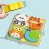 Boys & Girls Educational Toy Gift Kids Infant Baby Puzzle Toys Wooden Matching Puzzles Game Montessori Toys for Toddlers 1 2 3 Y