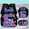 Stitch Rucksack für Kinder aus Oxford-Stoff mit Rückenschutz für den Schulgebrauch