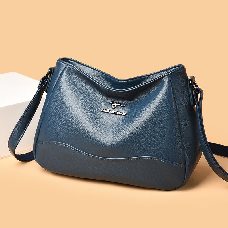 High-end Single-shoulder Bag Made of Soft Leather, Suitable for Casual Wear, Fashionable and Large-capacity Crossbody Bag Casually