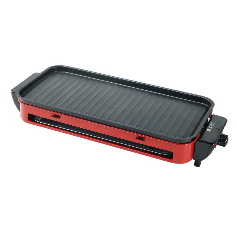 Multi-Functional Non-Stick Maifan Stone Electric Grill Pan - Healthy, Smokeless BBQ with Grill Rack