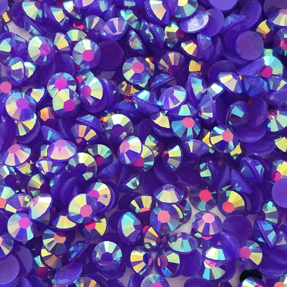 Hot Sale Bulk Package Non Hotfix Flatback Jelly Black AB Resin Rhinestones 2mm 3mm 4mm 5mm 6mm for DIY Crafts