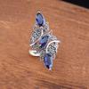 Finger Ring Fine Workmanship Faux Gem Jewelry Women Gorgeous Rhinestone Fidget Ring for Banquet