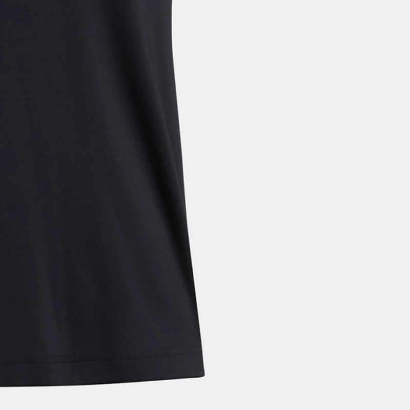 Under Armour Casual Breathable Comfortable Striped Short Sleeve Polo Shirt Men tops Black 1388709-001