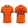 Maglia da Calcio Olandese per Uomo Modello Leone Olandese Asciugatura Rapida Traspirante Leggera T-shirt da Allenamento Calcio per Tifosi