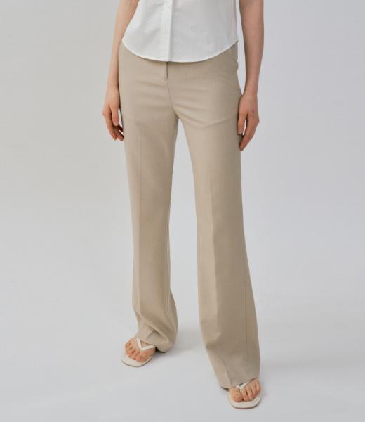 FOLNUA Long Slim Boots Cut Slacks (2Color)