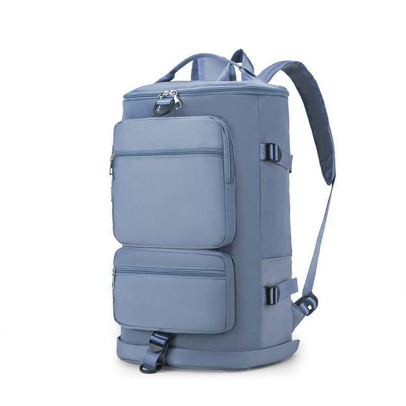 Double Shoulder Travel Backpack, Large Capacity & Lightweight, Wet/Dry Separation, Crossbody Fitness Bag for Sports and Casual Use