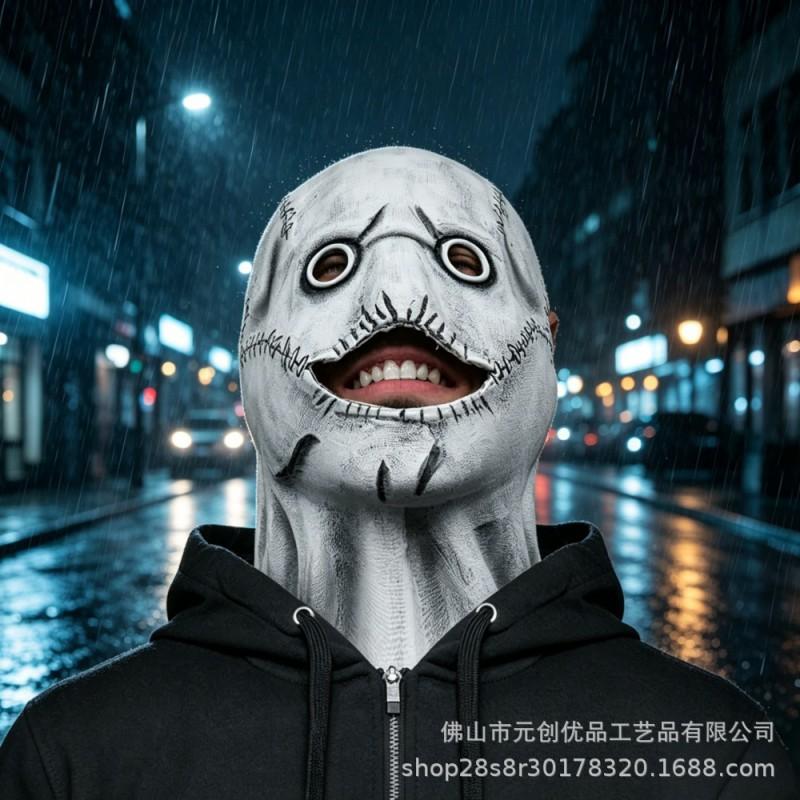 Maska kapely Slipknot Plná tvár Šitá Hlava monštra Halloween Cosplay Hororová párty