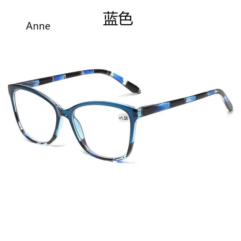 Fashion Geometric Square Anti Blue Light Reading Glasses for Women Relieve Eyestrain Reader Glasses   New
