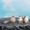 Creative Resin Crafts Simulation Owl Ornaments Handmade Small Owl Miniatures Cute Garden Owl Ornaments Micro Landscape