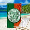 Cel-tic Football Club Crest Printed Beach Towel, Super Soft Microfiber, Perfect Gift Birthday, for Pool, Beach, Travel, for family and friends