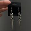 Punk Style Spike Earrings For Women Gothic Cone Pendant Grunge Piercing Dangle Jewelry Gift