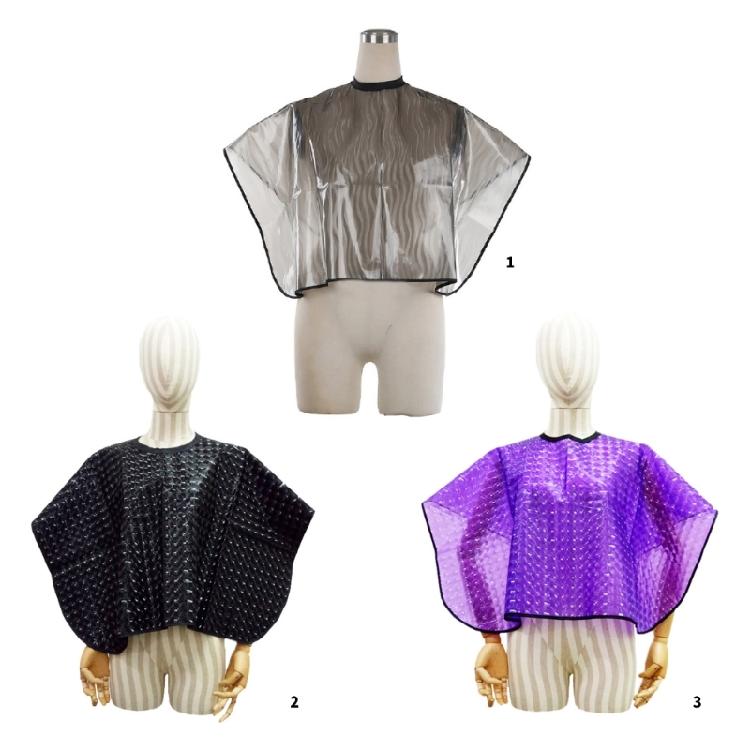 Hair Dyeing Cape Hair Cutting Collar For Home Salon Use Soft Hook And Loop Fabric Stays In Place