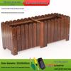 Hualong Shield Outdoor Carbonized Wood Planter Box