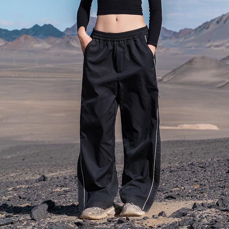 AOGZ Men s Three-Stripe Cleanfit Straight-Leg Pants L