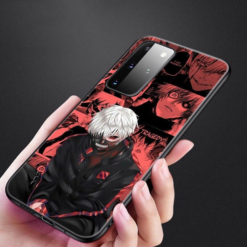 Anime Tokyo Ghoul Telefon Fall Für Samsung Galaxy S20 S21 FE S10 Lite Hinweis 20 10 Lite S8 S9 S10E S10 Plus ultra Schwarze Weiche Abdeckung