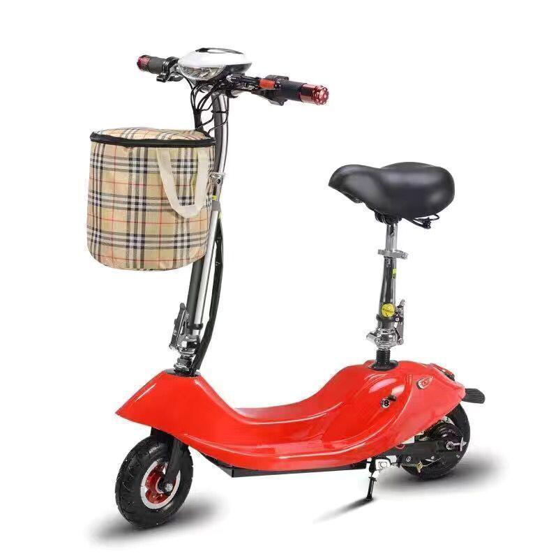 Little Dolphin Folding Electric Scooter: Two-Wheel Lithium Battery Commuter Bike for Teens