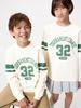 Kids Airism CoTTon Crewneck T  GrAphic A  Long Sleeve 