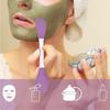 1PC Double Head Silicone Mask Brush Face Cleansing Massage Brush Mud Mask Applying Face Homemade Soft Film Tool Special Brush