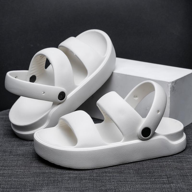 Fashion Summer Women Sandals Couple Home Slippers Non Slip Breathability Thick Sole Home Womens Shoes Outdoor Soft Sole Sandals