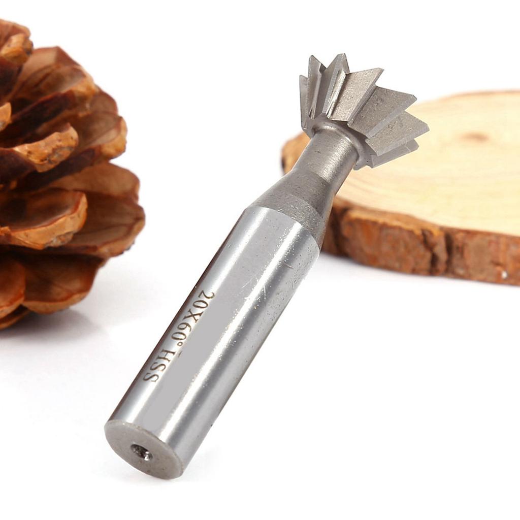 1025mm 45 Degrees 60 Degrees Degree HSS Straight Shank Dovetail Slot Cutter End Mill CNC Bit