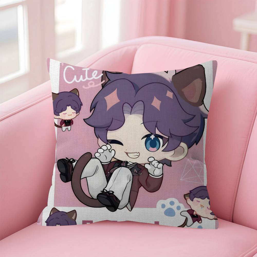 Anime Sylus Love And Deep Space Cushion Cover Inches Farmhouse Decor Home Throw Pillow Covers For Couch Decorations