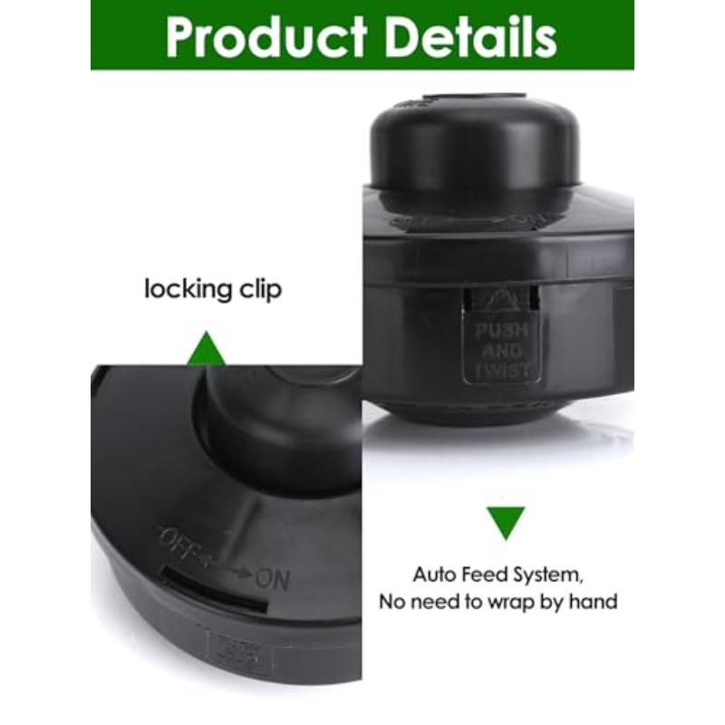 Household Mower Head Universal Mower Replacement Head Mower Garden Electric Tool Accessories Non Detachable Automatic Rope Mower