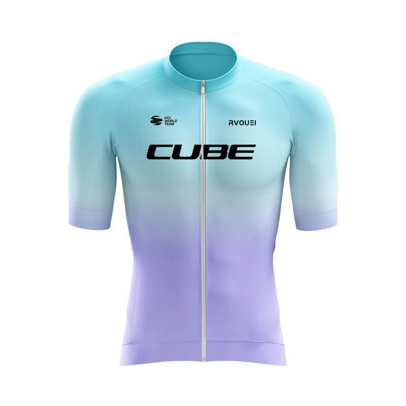 Rvouei Cube Team Quick Drying  Clothing MTB Bike Uniform Maillot Ropa Ciclismo Hombre Bicycle Suit 2026 Summer Breathable Cycling Suit Set