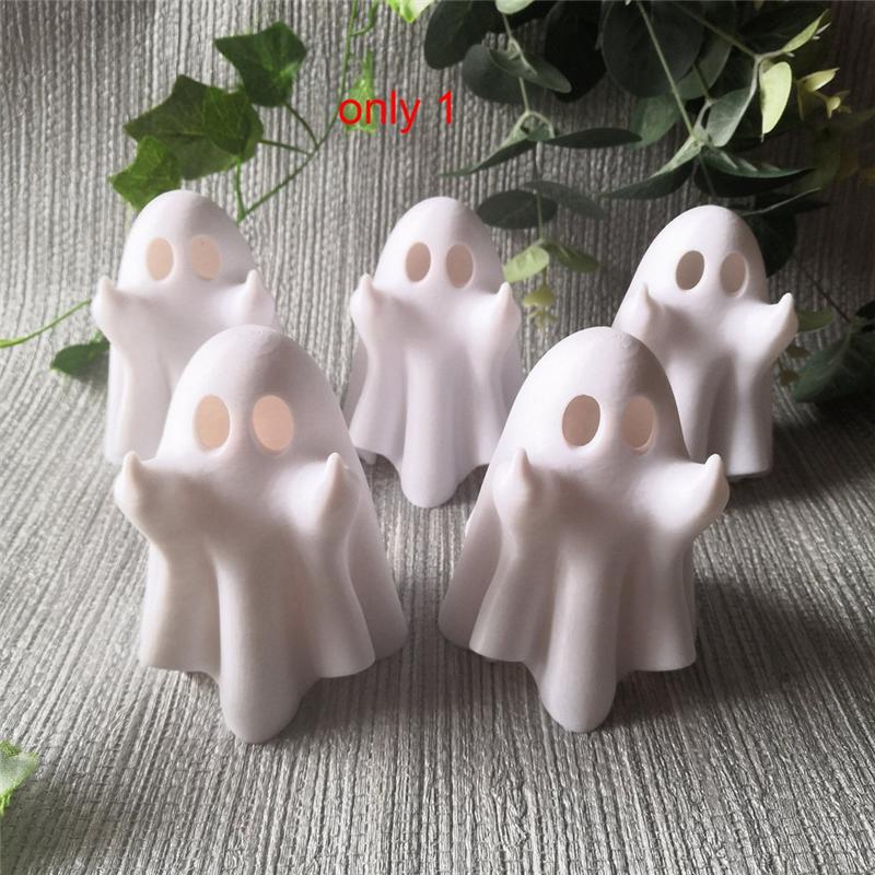 M-Modern-Ghost Statue, White Resin Garden Ghost Sculpture Halloween Decorations, Ghost Figurines For Home Room Desk Garden Yard