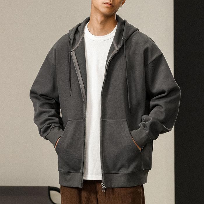 Autumn American Heavy Hooded Sweater Men'S Loose Large Size Clothes Long Sleeves Casual Jacket Top Tide