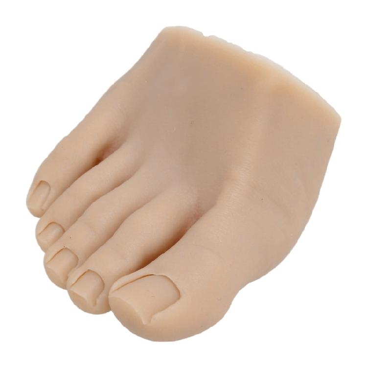 Practice Fake Foot Model Half Foot Design Fake Foot Flexible Silicone Prosthetic Manicure Tool for Nail Art Training