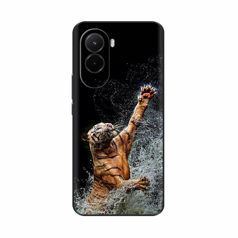 For Xiaomi Poco M7 4G Case PocoM7 Coque Black Silicone TPU Soft Back Cover For Poco M7 4G Phone Case Cover Shockproof Shell Para
