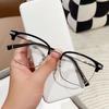 Men's Retro Anti-Blue Light Reading Glasses - Metal Frame for Middle-Aged and Older Users