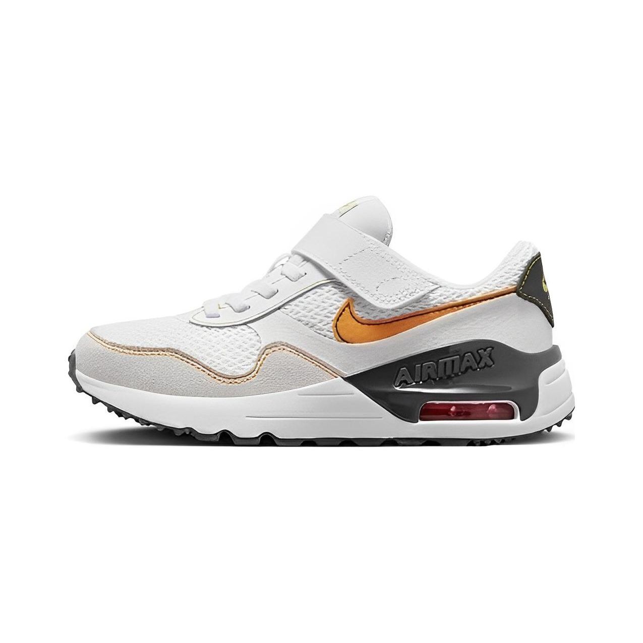 

Nike Air Max Systm Низкие детские повседневные кроссовки Детские кроссовки Белый Серый DQ0285-109 28