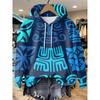 Womens Relaxed Fit Hooded Long Sleeve Sweatshirt With 3D Floral Plaid Print Breathable Comfort Casual Top